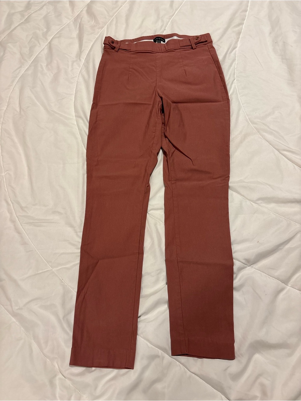 Violets & Rose Women's Rust Red Straight Leg Trousers size 6/28